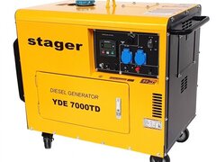 Stager YDE7000TD Generator insonorizat 5kVA, 20A, 3000rpm, monofazat, diesel, pornire electrica